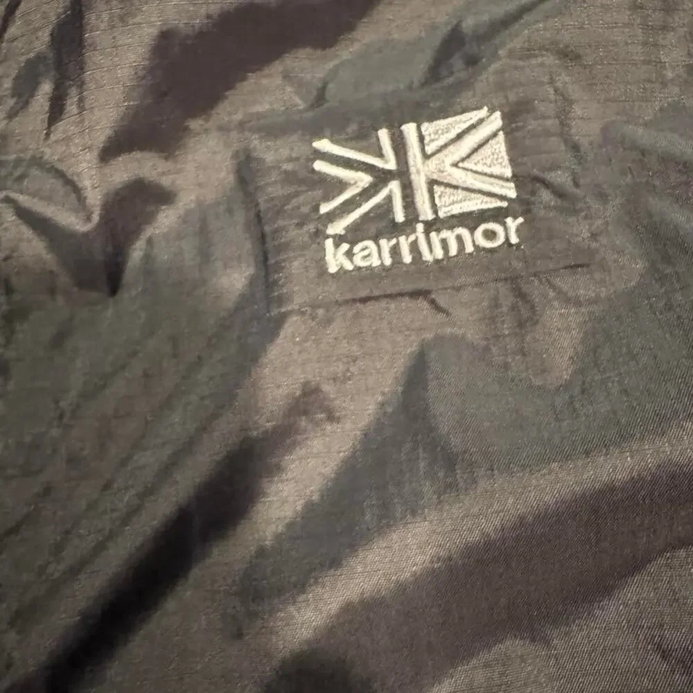 Karrimor Weathertite Hooded Rain Jacket Youth 13 Year Black Lightweight Packable